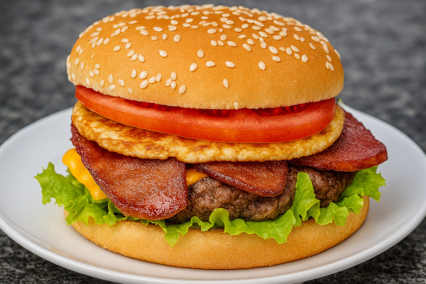 Foto de prato depois da edição profissional - imagem aprimorada com cores vibrantes e iluminação perfeita